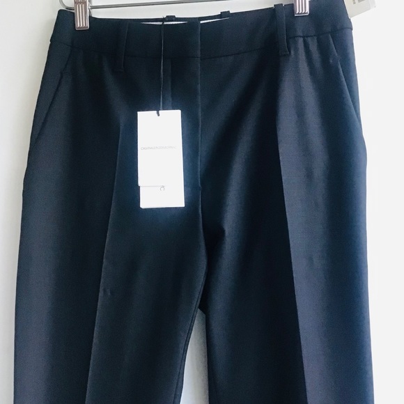 Calvin Klein-205W39NYC-RAF Simon’s  Women’s Black Pants with Red/Velvet Stripe - Picture 7 of 14